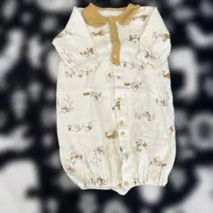 プーさん　ロンパース クリーム色 ~95cm