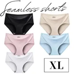 シームレスパンツ　5枚セット 高品質　XL ショーツ　下着　パステルカラー