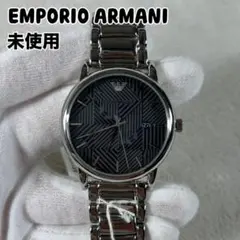 エンポリオアルマーニ クオーツ アナログ ステンレススチール 腕時計 シルバー