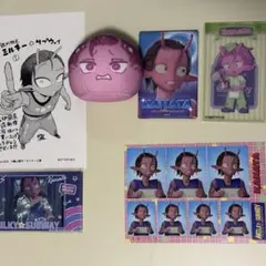 【カナタ6点セット】ミルキー☆サブウェイ おまんじゅう しかく缶バッジ 他