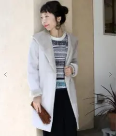 le.coeur blanc フェイクムートンフードコート