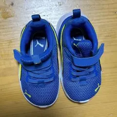 PUMA ブルー マジックテープ スニーカー 13cm