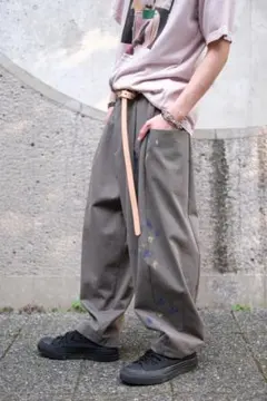 23ss Dulcamara チノチノペイント3サイドPT (パンツ)