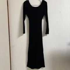 バックオープンリボンテレコワンピース[rut688] s grl