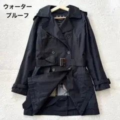 Barbour ウォータープルーフ トレンチコート ジャケット 36 ブラックのサムネイル