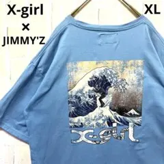 X-girl JIMMY'Z エックスガール 葛飾北斎 半袖 Tシャツ XLのサムネイル