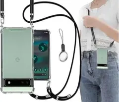 OJBSEN Google Pixel 6a クリアケース　ストラップ付き★のサムネイル
