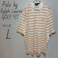 Polo by Ralph Lauren GOLFFIT ボーダーポロシャツ　L