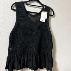 ブージュルード未使用タグ付きフリルメッシュベストのサムネイル