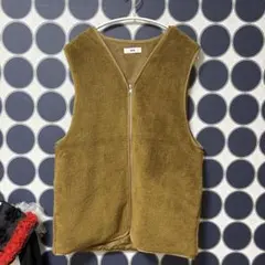 WEGO ボア　ベスト キャメル色