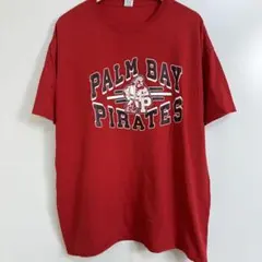 00s フルーツオブザルーム PALM BAY PIRATES Tシャツ 2XL