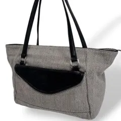 【美品】PELLE MORBIDA ペッレ モルビダ ヘリンボーン トートバッグのサムネイル