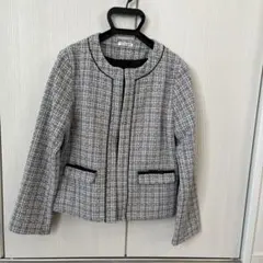 GLACIER ノーカラージャケット Mサイズ グレー系