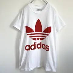 adidas アディダス Tシャツ 半袖 デカロゴ ユニセックス 古着