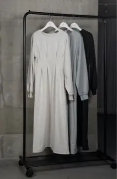 lawgy sweat waist tuck op ブラック