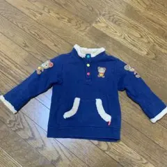 最終値下げ　ミキハウス ネイビー トレーナー 100cm