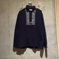RADIALL 刺繍 プルオーバーシャツ ネイビーのサムネイル
