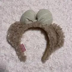 ディズニー 耳付きカチューシャ ベージュ ダッフィー シェリーメイ