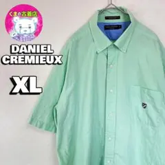 usa古着 DANIELCREMIEUX 半袖ボタンシャツ XL ミントグリーンのサムネイル