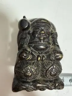 純銀製 大黒天 置物 縁起物 ガラスケース付 69g - メルカリ