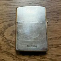 【激レア】ZIPPO ゴールドロゴプレート / BRADFORD刻印 / Zippo Lighter 1986 Brass Slim Monogram 'TDR' Bradford PA USA