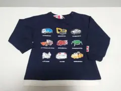 【新品・未使用】プティマイン　トミカ　長袖トップス　90サイズ　ネイビー