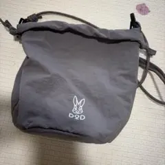 DOD 巾着バッグ グレー
