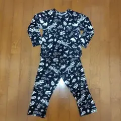 恐竜プリント フリースパジャマ 120