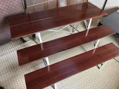 高級雛壇　3段　昭和レトロ　スチール製　ワンタッチ