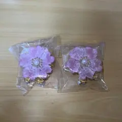 新品未使用 ハンドメイドパーツ デコレーションパーツ お花フラワー キーホルダー