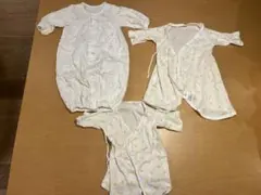 ミキハウス 50サイズ 3点セット（ツーウェイオール、コンビ肌着、短肌着）