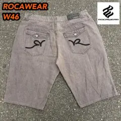 ROCAWEAR ショートパンツ W46 グレー　デニム　ショーツ　ロカウェア