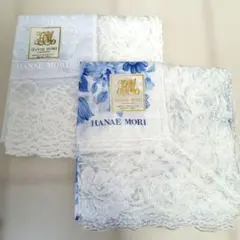 HANAE MORI ハンカチ 2枚セット 花柄 レース