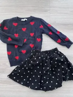 キッズ　女の子　グローバルワーク　Ｍサイズ　上下セット