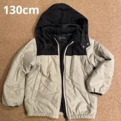 デビロック アウター 中綿ダウン 130cm 黒×ベージュ