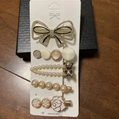 ヘアクリップ ヘアピン5点セット