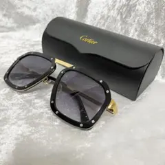 Cartier スクエアサングラス ブラック/パープルのサムネイル