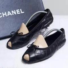 【美品】Chanel シャネル パンプス マトラッセ バレエシューズ 22.5のサムネイル