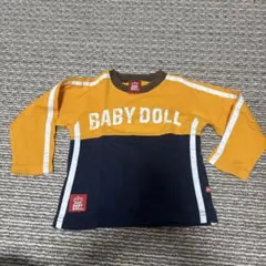 BABY DOLL 長袖Tシャツ オレンジ・ネイビー