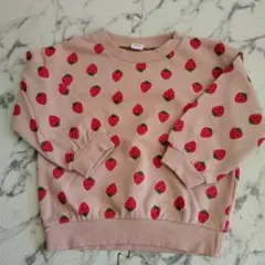 いちご柄トレーナー 100サイズ