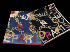 CELINE セリーヌ大判ハンカチ　チェーンパターン