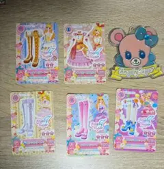 アイカツカード 5枚 エンジェリーベアーチャーム セット