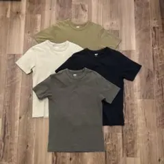 ユニクロU Tシャツ4枚セット S 無地 まとめ売り