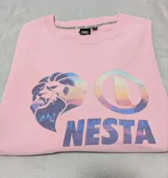 【美品】ネスタブランド ビッグシルエット Tシャツ ライオン ピンク Mのサムネイル
