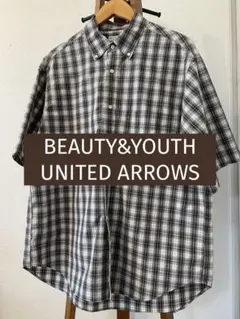 【BEAUTY&YOUTH UNITED ARROWS】半袖チェックシャツ