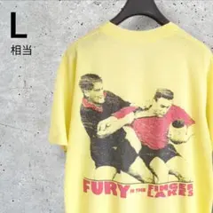 90sヴィンテージ　ラグビーTシャツ 　イエロー　1991年製 シングルステッチ