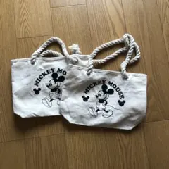 ミッキーマウス トートバッグ 2個セット