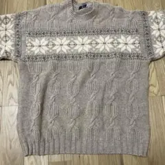 ヴィンテージ　K.P. Collection ベージュ 古着　ニットセーター