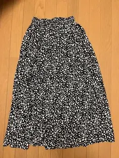 レオパード柄フレアスカート