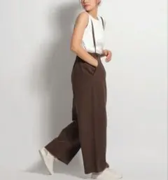 美品 3 niko and… サス付き リラックスパンツ ワイドパンツ